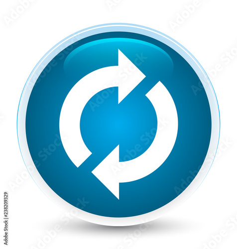 Update icon special prime blue round button