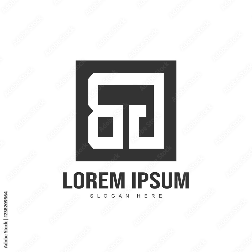 Initial letter logo design. minimalist letter logo template - obrazy, fototapety, plakaty 