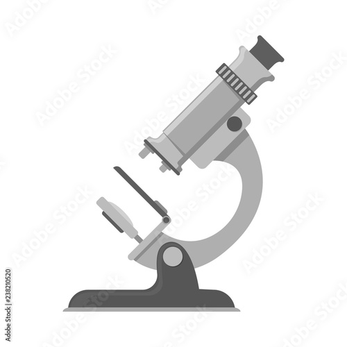 Microscope Icon. Microscope for laboratory. Vector illustration.