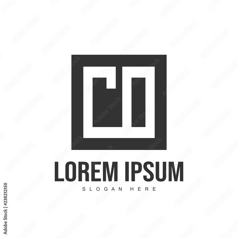 Initial letter logo template. Minimalist letter logo template Initial letter logo template. Minimalist letter logo template