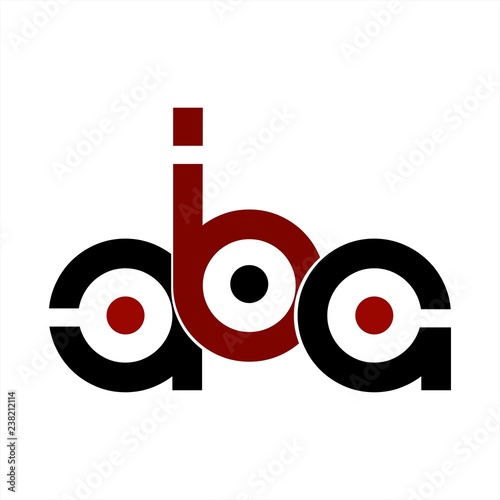 aba initials letter company logo