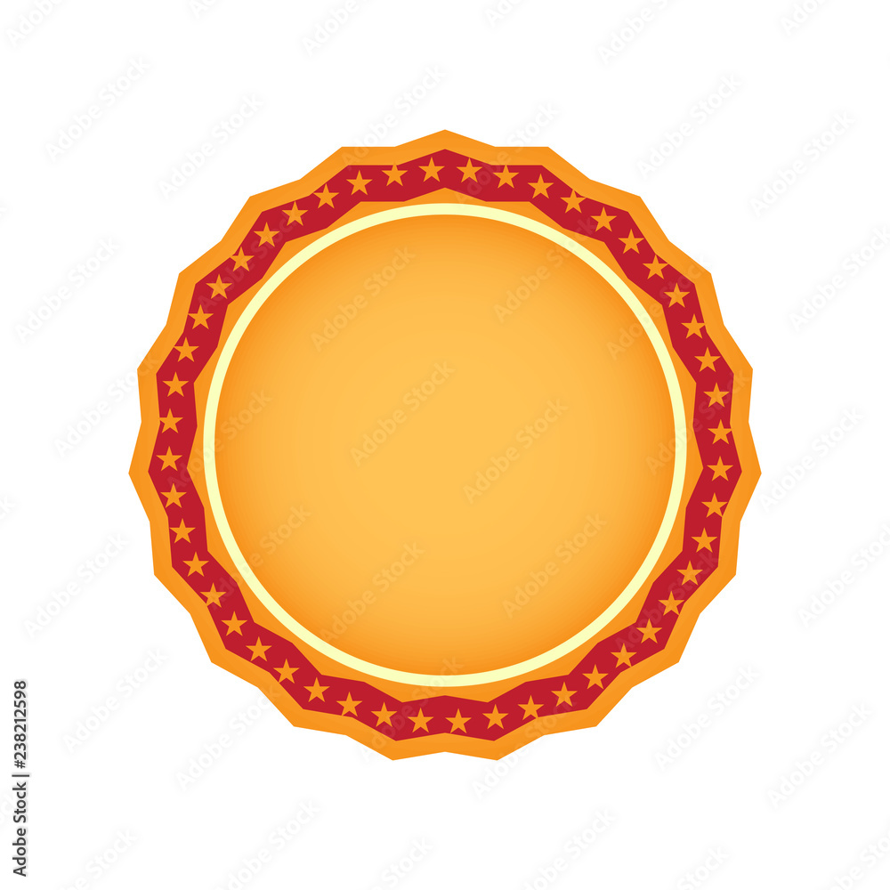 Isolated empty retro premium label. Vector illustration design Isolated empty retro premium label. Vector illustration design