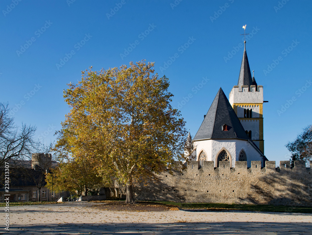 Burgkirche in Ingelheim am Rhein, Rheinland-Pfalz, Deutschland 