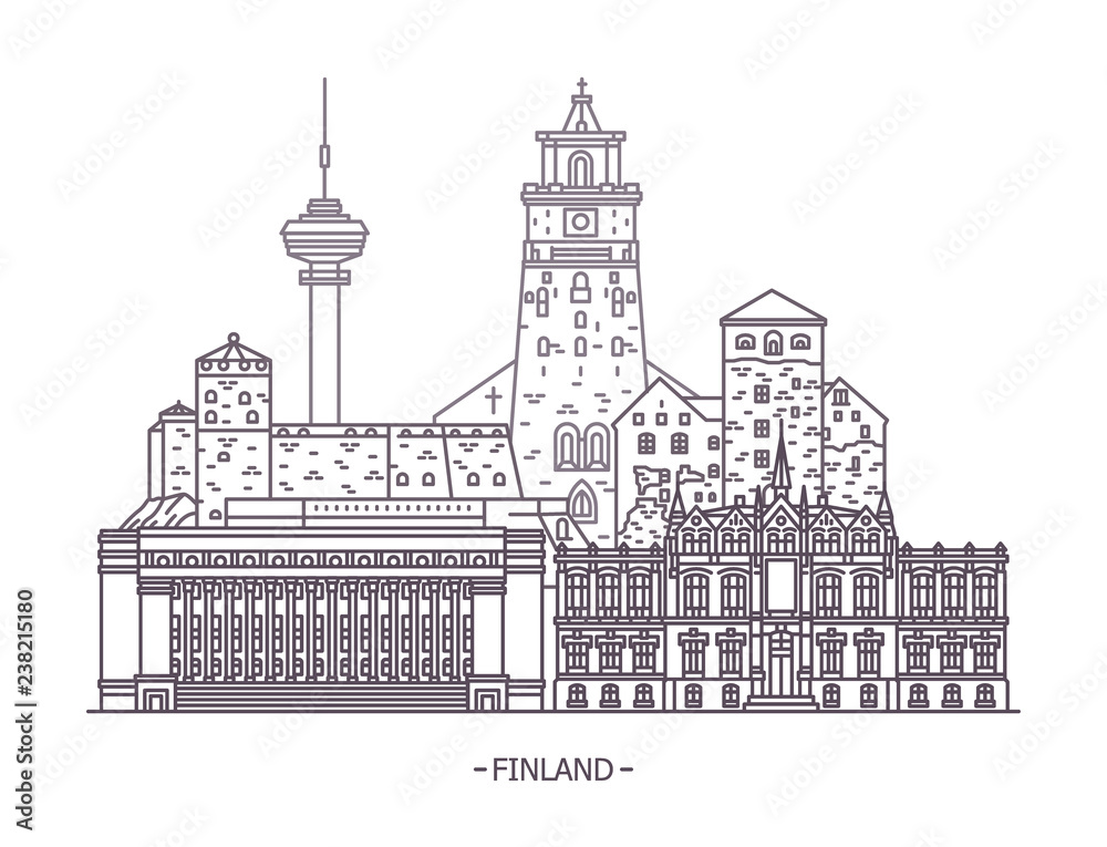Famous Finland landmarks