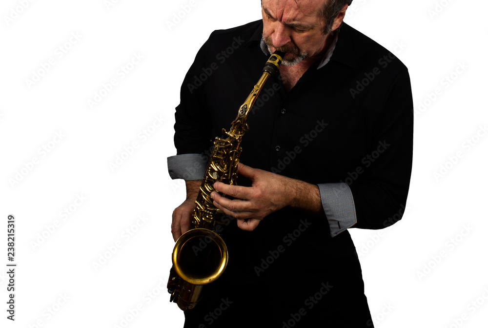 Fototapeta premium saxophon spielen