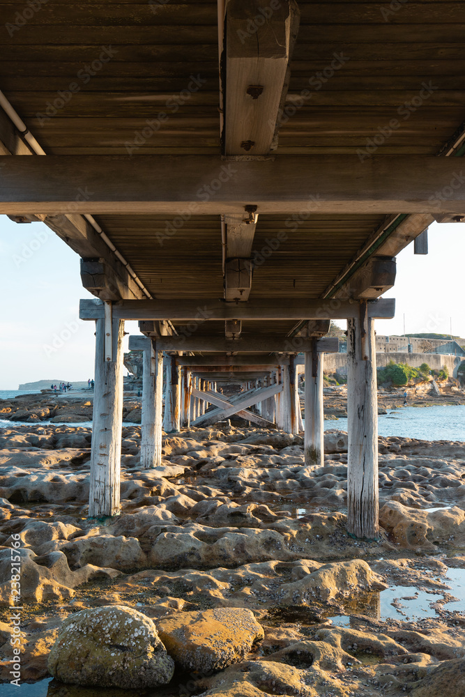 Fototapeta premium View under the bridge at La Perouse, Sydney, Australia