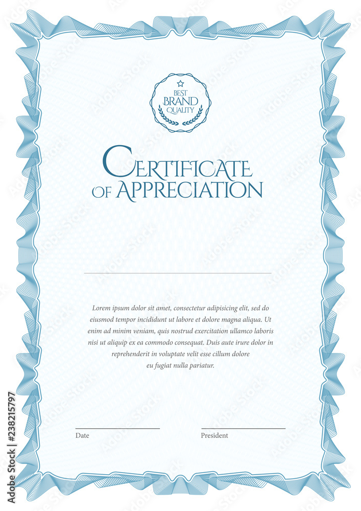 Certificate template. Diploma of modern design or gift certificate. Certificate template. Diploma of modern design or gift certificate.