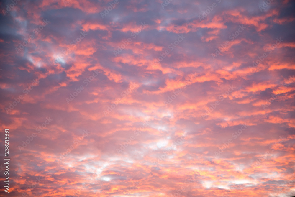 yellow-pink clouds fill the whole image