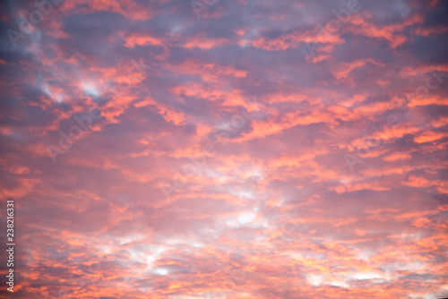 yellow-pink clouds fill the whole image © woff