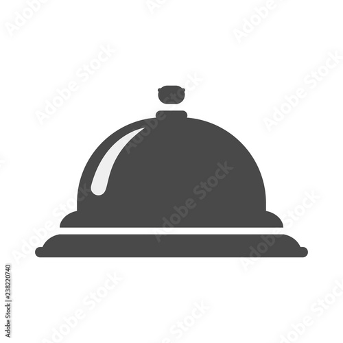 Service bell icon. Hotel service bell, reception bell, hospital bell icon. Vector illustration.