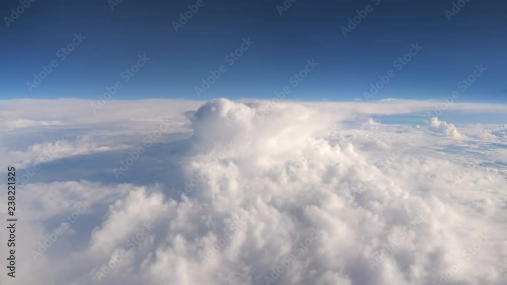 Flight above the clouds in 4k Flight above the clouds in 4k