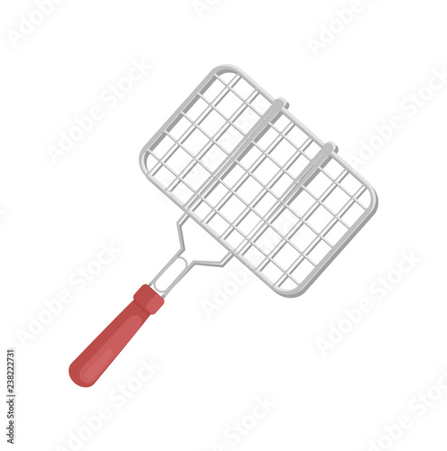 BBQ Cooking Tool Grille Icon Vector Illustration