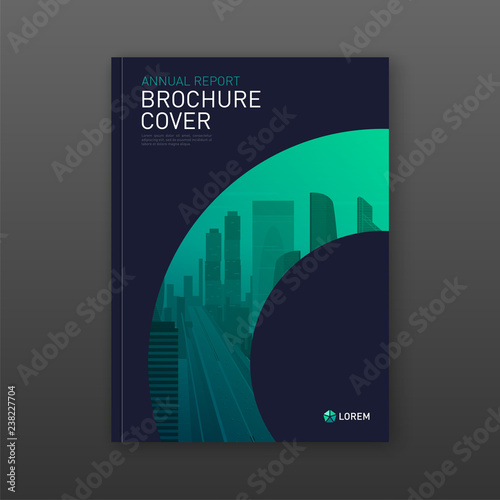 Annual report brochure cover design layout