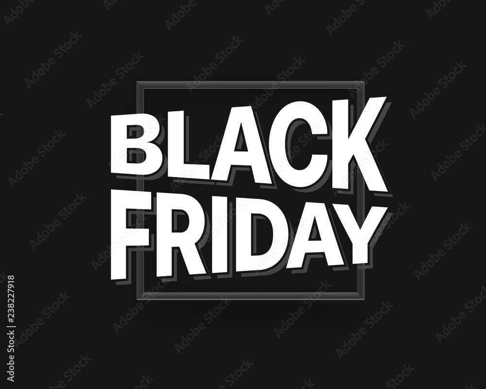 Black Friday sale concept. Vector