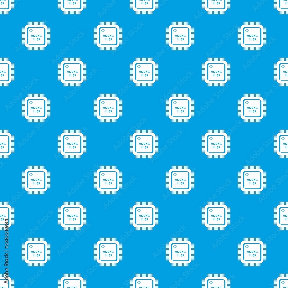 System microchip pattern vector seamless blue repeat for any use System microchip pattern vector seamless blue repeat for any use