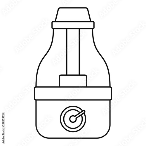 House humidifier icon. Outline house humidifier vector icon for web design isolated on white background