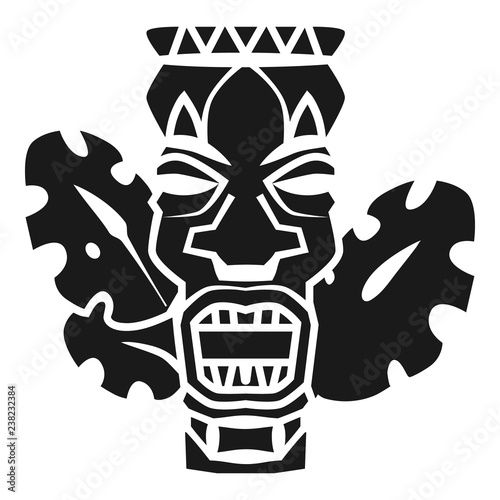 African idol icon. Simple illustration of african idol vector icon for web design isolated on white background
