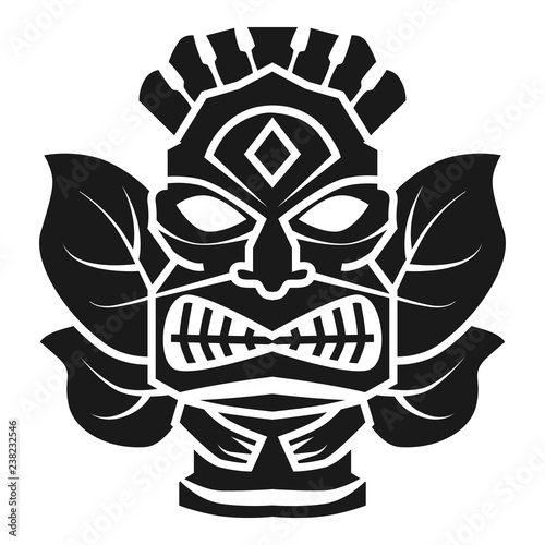 Hawaii god idol icon. Simple illustration of hawaii god idol vector icon for web design isolated on white background