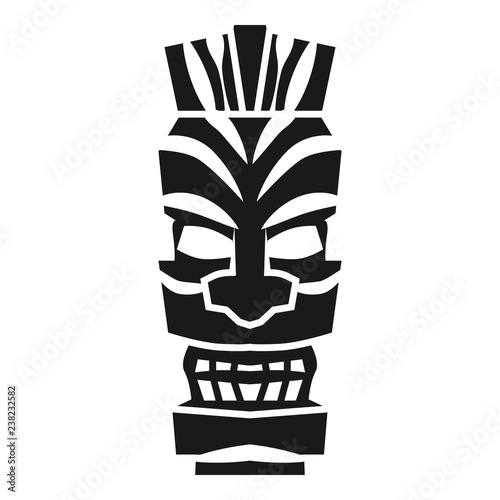 Tribal mystery idol icon. Simple illustration of tribal mystery idol vector icon for web design isolated on white background