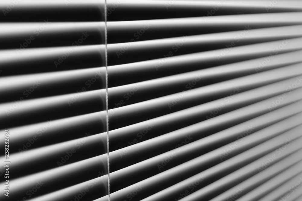 Obraz premium Black and white abstract image of venetian window blinds