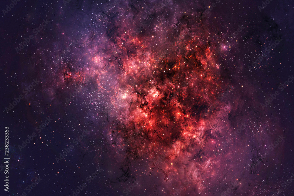 red galaxy nebula