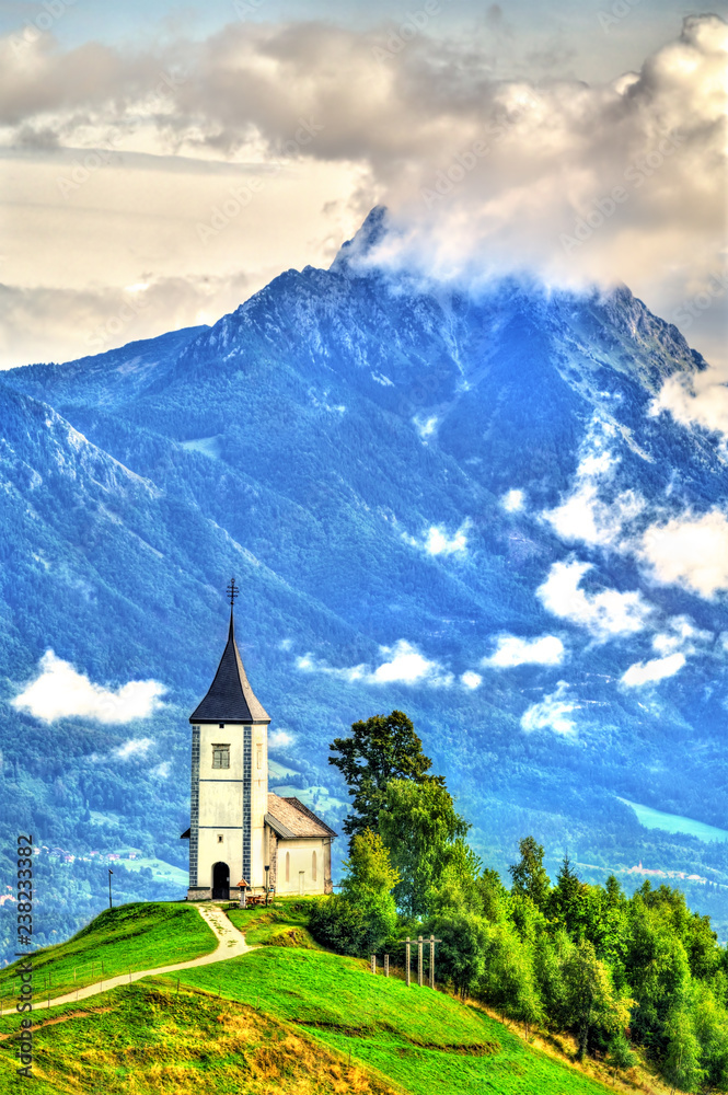 Saints Primus and Felician Church in Jamnik village, Slovenia