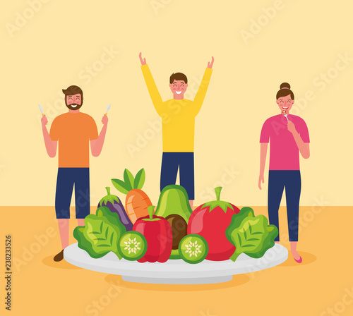 people healthy food