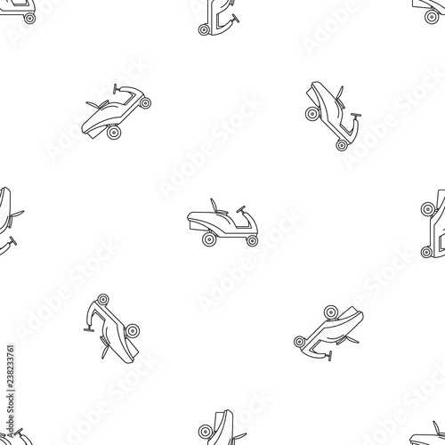 Grass cut truck icon. Outline illustration of grass cut truck vector icon for web design isolated on white background