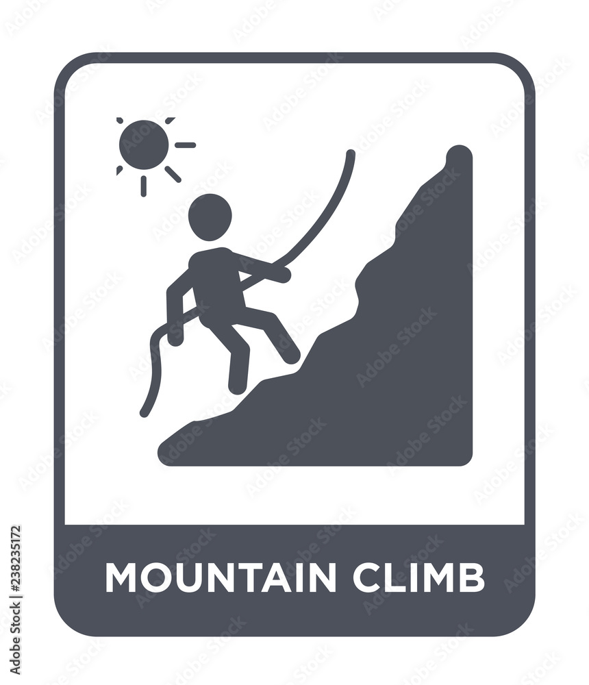 mountain climb icon vector mountain climb icon vector