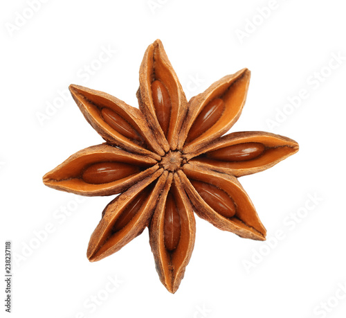 Dry star anise fruit photo