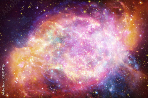 Fototapeta Naklejka Na Ścianę i Meble -  Artistic Multicolored Beautiful Nebula and galaxies in deep space
