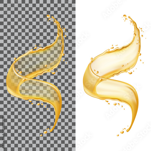 Apple juice lemonade beer yellow fruit alcohol liquid summer tropical vacation soft drink sweet flowing in motion isolated spray paint illustration splash realistic vector