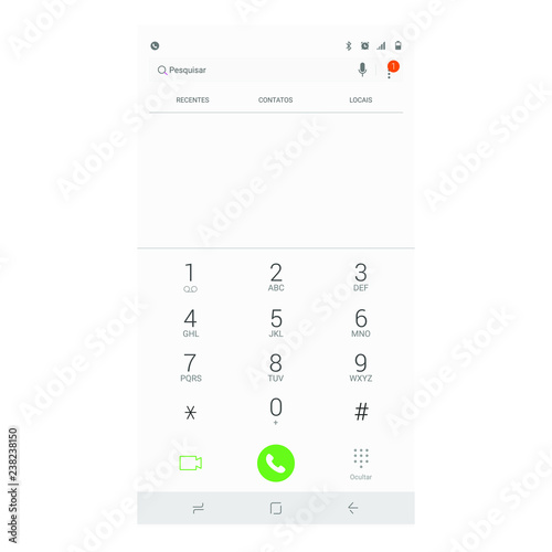 display smart phone touch numeric keypad 