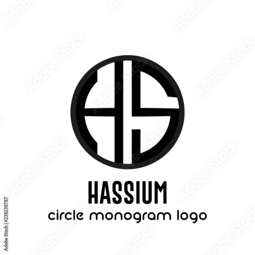 Logo emblema business identità simbolo logotipo monogramma monocromatico vettoriale stile gometrico stampa