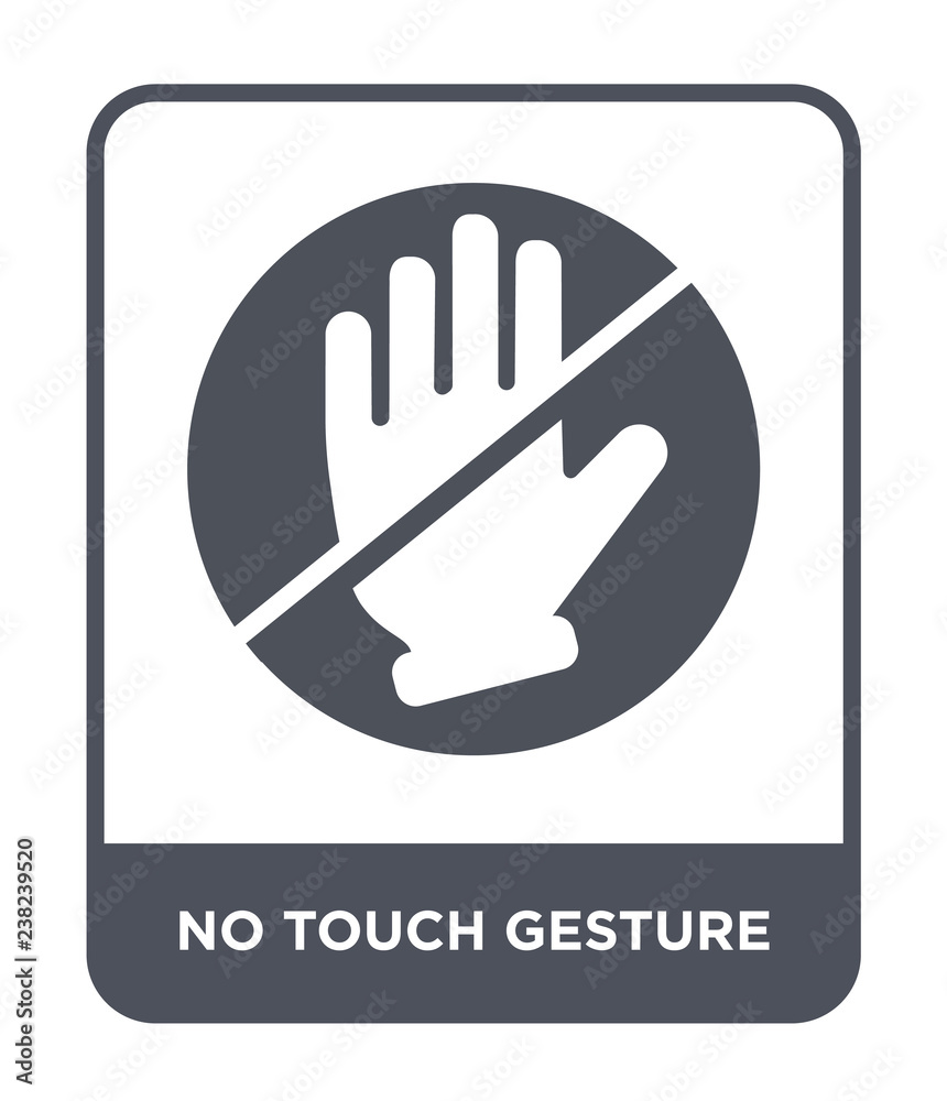 Obraz premium no touch gesture icon vector