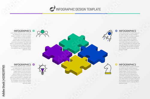 Infographic design template. Creative concept with 4 steps