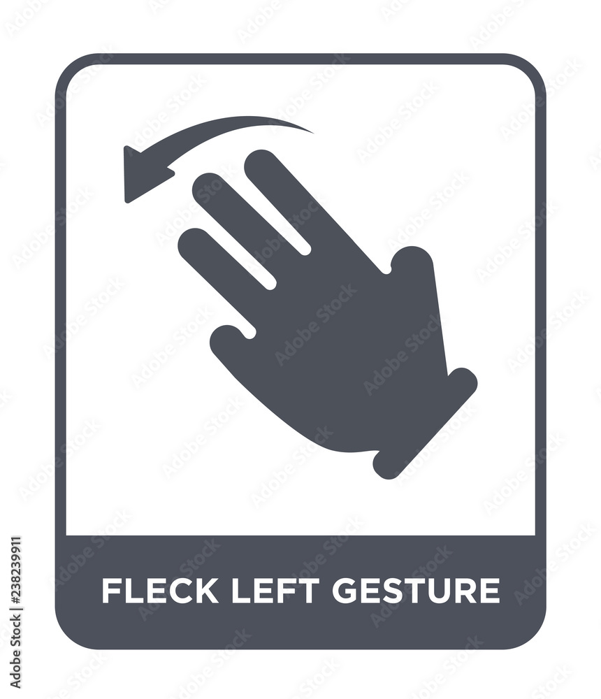 Obraz premium fleck left gesture icon vector