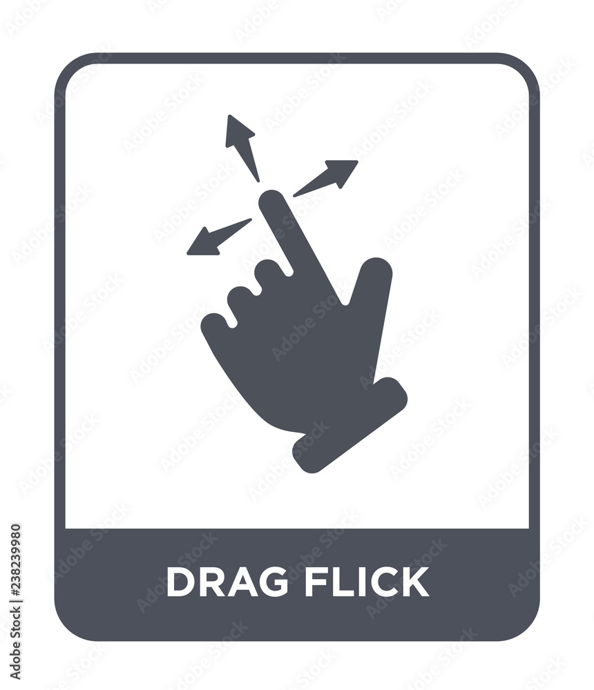 drag flick icon vector drag flick icon vector