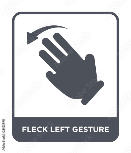 fleck left gesture icon vector