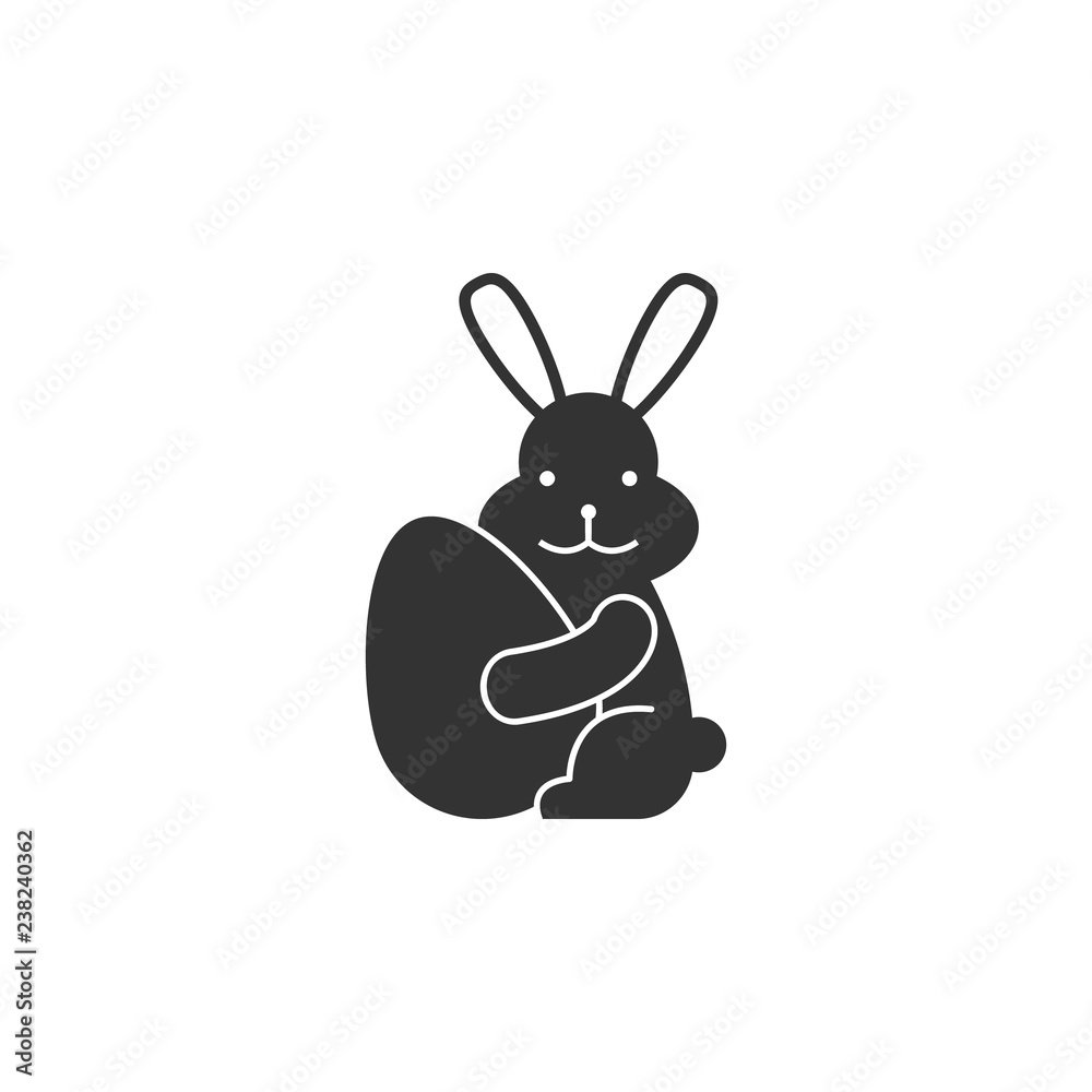 paschal rabbit, egg icon can be used for web, logo, mobile app, UI, UX paschal rabbit, egg icon can be used for web, logo, mobile app, UI, UX