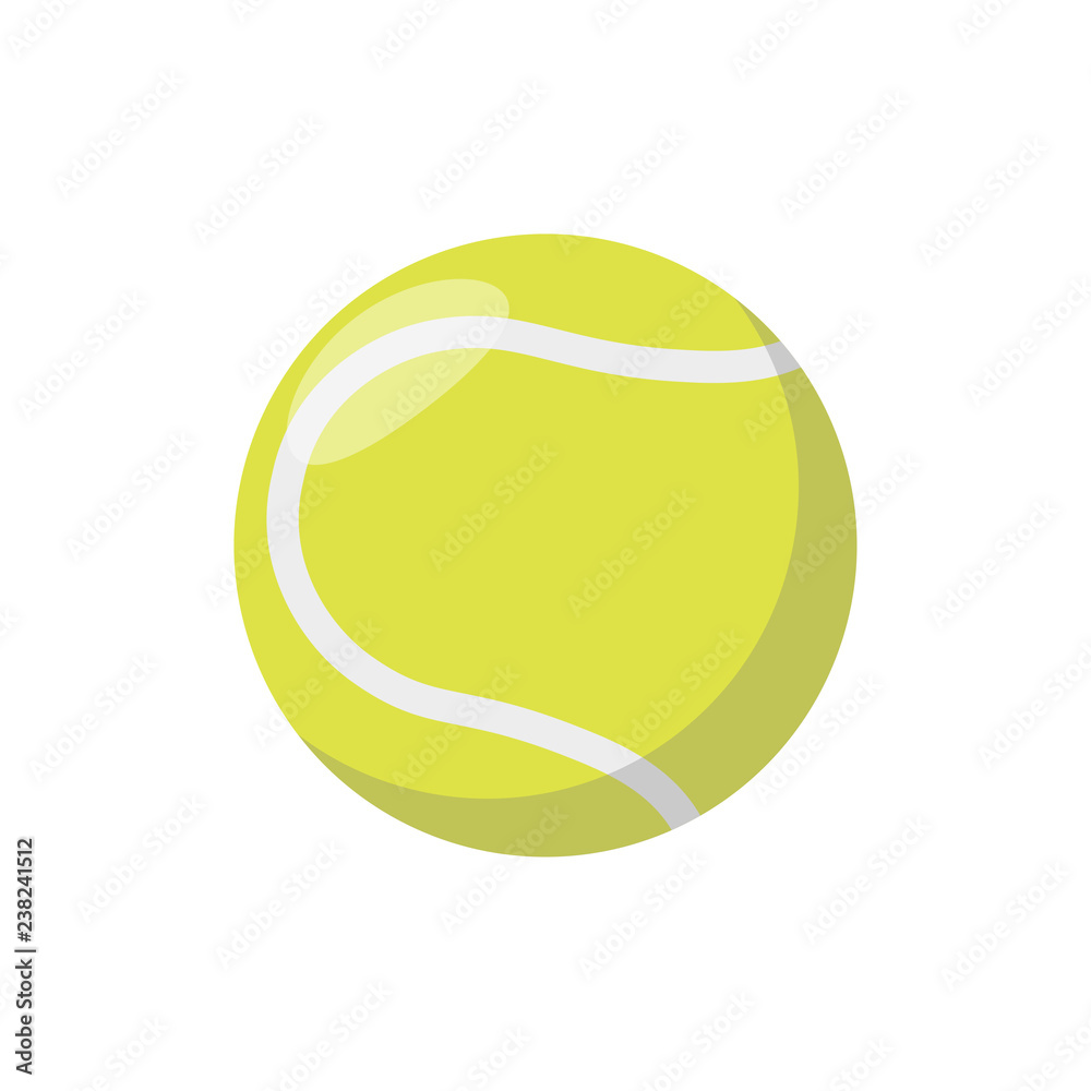 Tennis ball icon. The concept of tennis sport. Vector illustration. Tennis ball icon. The concept of tennis sport. Vector illustration.