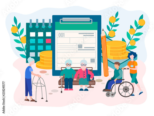 Social Security Disability Claim Concept.