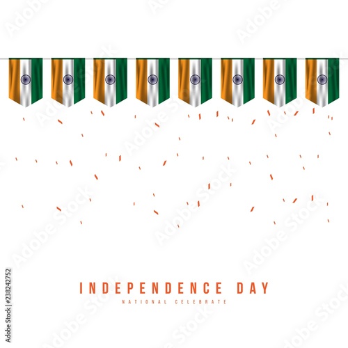 Happy India Independence Day Vector Template Design Illustration