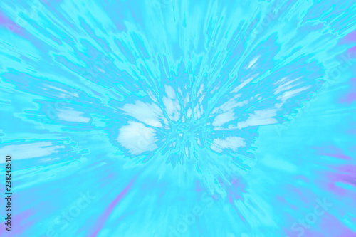 Creative abstract background reminding of a burst full of dynamics in blue, white ect.