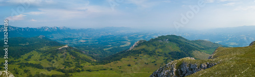 Landscape panorama on mountain peak in springtime © marjan4782