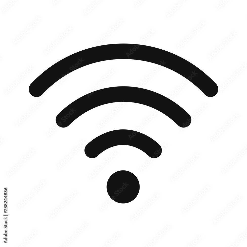 Wifi signal icon vector Wifi signal icon vector