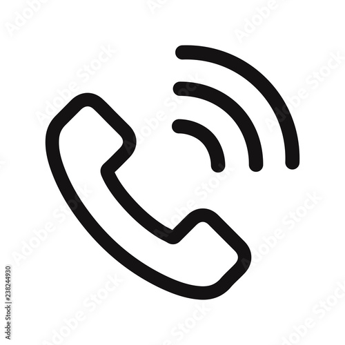 Telephone call icon vector