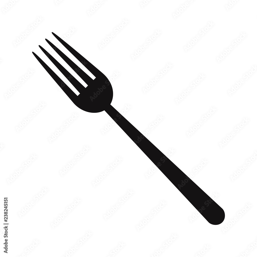 Fork icon vector Fork icon vector