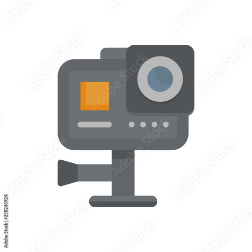 Action camera. Vector illustration. EPS 10.