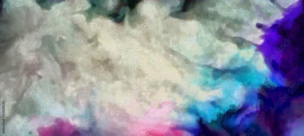 Detailed close-up grunge clouds abstract background. Dry brush strokes hand drawn oil painting on canvas texture. Creative simple pattern for graphic work, web design or wallpaper.